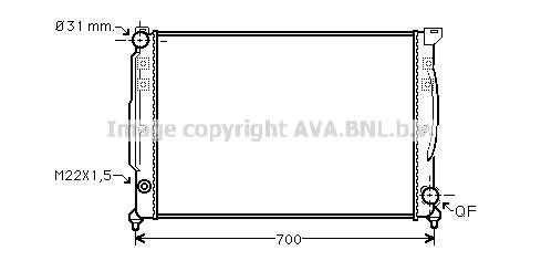 Prasco AI2110 Radiator, engine cooling AI2110