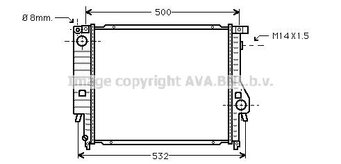 Prasco BWA2098 Radiator, engine cooling BWA2098