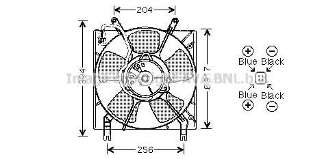 Prasco MT7514 Hub, engine cooling fan wheel MT7514