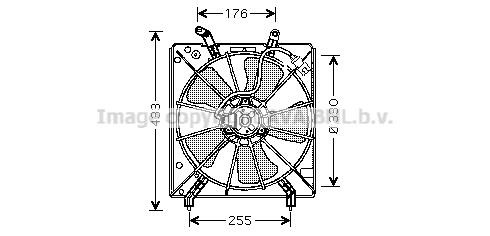 Prasco HD7511 Hub, engine cooling fan wheel HD7511