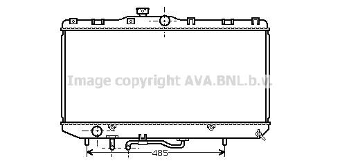 Prasco TO2146 Radiator, engine cooling TO2146