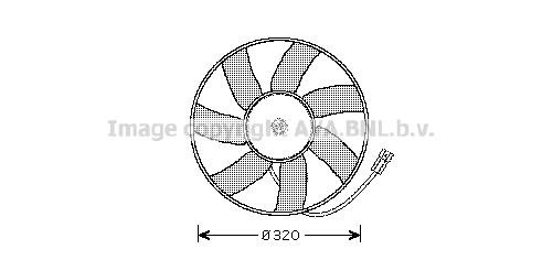 Prasco OL7522 Hub, engine cooling fan wheel OL7522