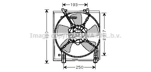 Prasco MT7517 Hub, engine cooling fan wheel MT7517