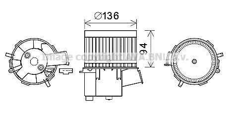 Prasco FT8435 Cabin ventilation motor FT8435
