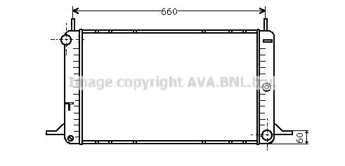 Prasco FDA2088 Radiator, engine cooling FDA2088