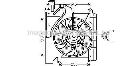 Prasco TO7552 Hub, engine cooling fan wheel TO7552