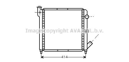 Prasco RTA2063 Radiator, engine cooling RTA2063