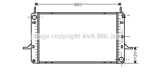 Prasco FD2156 Radiator, engine cooling FD2156