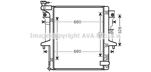 Prasco MTA2202 Radiator, engine cooling MTA2202