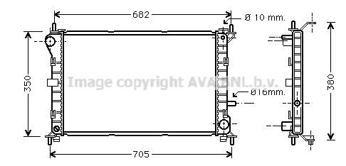 Prasco FD2264 Radiator, engine cooling FD2264