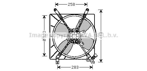 Prasco MT7510 Hub, engine cooling fan wheel MT7510