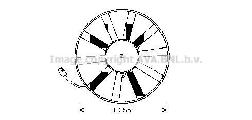 Prasco RT7534 Hub, engine cooling fan wheel RT7534