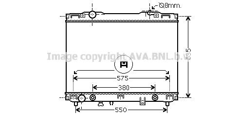 Prasco KA2175 Radiator, engine cooling KA2175