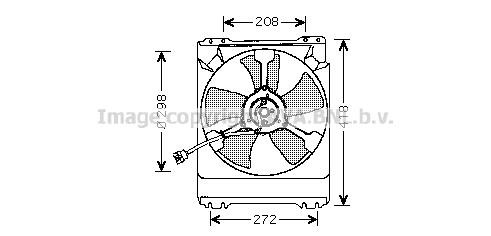 Prasco SU7501 Hub, engine cooling fan wheel SU7501