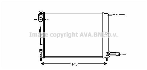 Prasco CNA2070 Radiator, engine cooling CNA2070