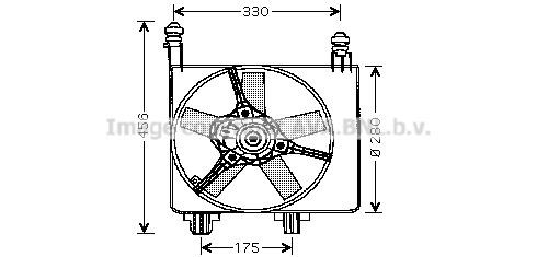 Prasco FD7524 Hub, engine cooling fan wheel FD7524