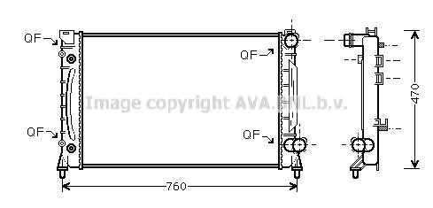 Prasco AI2158 Radiator, engine cooling AI2158