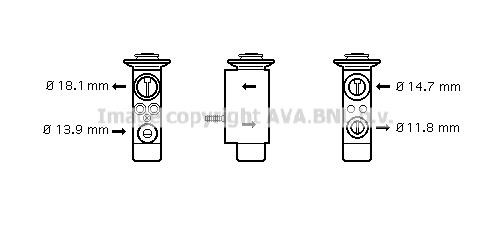 Prasco BW1085 Air conditioner expansion valve BW1085