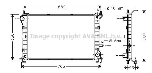 Prasco FD2265 Radiator, engine cooling FD2265