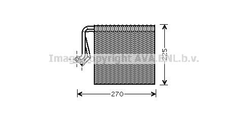 Prasco CNV233 Air conditioner evaporator CNV233