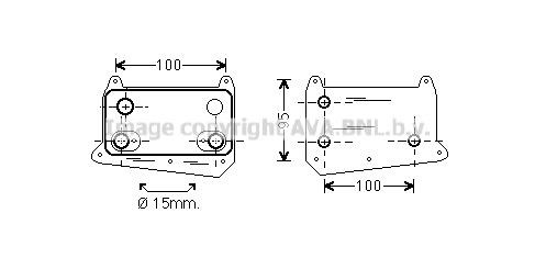 Prasco MS3552 Oil cooler MS3552