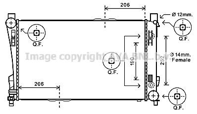 Prasco MS2589 Radiator, engine cooling MS2589