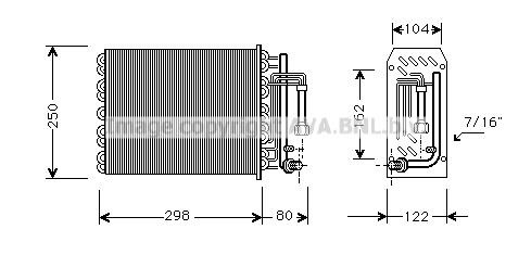 Prasco SBV049 Air conditioner evaporator SBV049