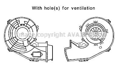 Prasco OL8643 Cabin ventilation motor OL8643