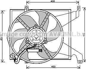 Prasco VO7511 Hub, engine cooling fan wheel VO7511