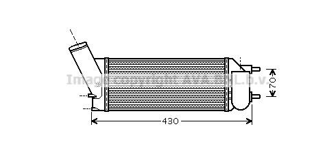 Prasco PEA4335 Intercooler, charger PEA4335