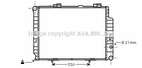 Prasco MS2202 Radiator, engine cooling MS2202