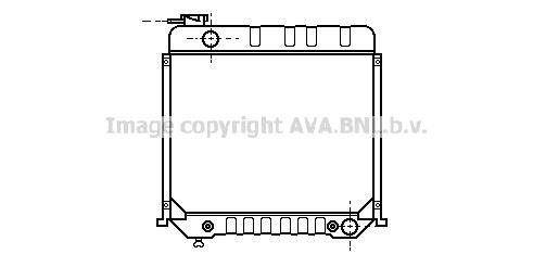 Prasco MS2058 Radiator, engine cooling MS2058