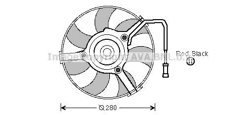 Prasco AI7504 Hub, engine cooling fan wheel AI7504