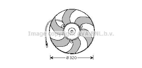 Prasco PE7513 Hub, engine cooling fan wheel PE7513