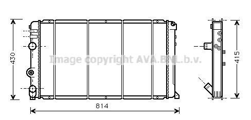 Prasco RT2263 Radiator, engine cooling RT2263