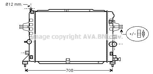 Prasco OL2490 Radiator, engine cooling OL2490