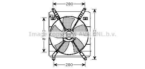 Prasco TO7525 Hub, engine cooling fan wheel TO7525