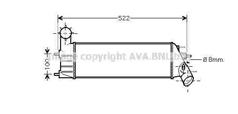 Prasco PEA4261 Intercooler, charger PEA4261