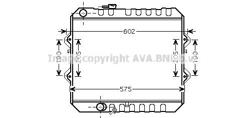 Prasco TO2465 Radiator, engine cooling TO2465