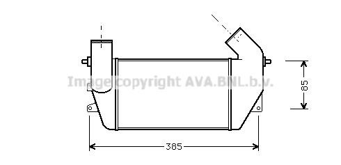 Prasco AU4128 Intercooler, charger AU4128