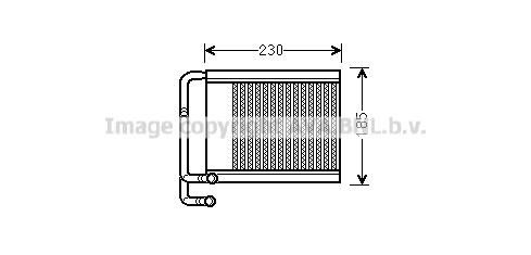 Prasco HY6313 Heat exchanger, interior heating HY6313