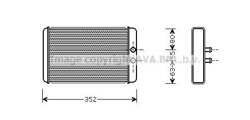 Prasco FTA6265 Heat exchanger, interior heating FTA6265