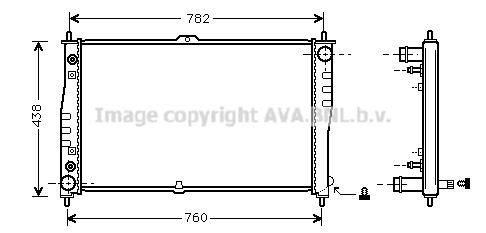 Prasco KAA2019 Radiator, engine cooling KAA2019