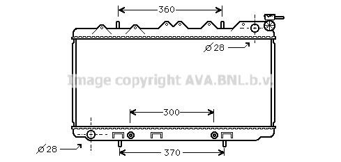 Prasco DN2120 Radiator, engine cooling DN2120