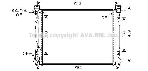 Prasco AI2235 Radiator, engine cooling AI2235