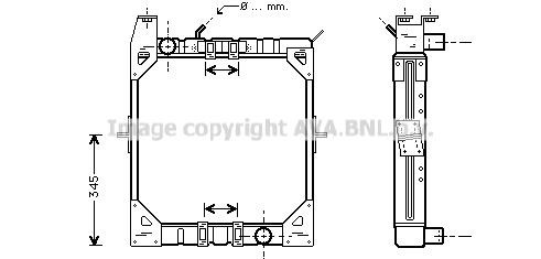 Prasco ME2167 Radiator, engine cooling ME2167