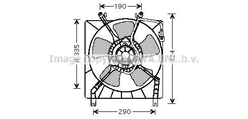 Prasco MT7511 Hub, engine cooling fan wheel MT7511