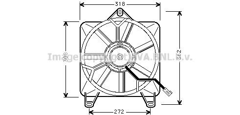 Prasco CN7512 Cabin ventilation motor CN7512