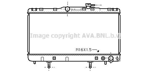 Prasco TO2203 Radiator, engine cooling TO2203