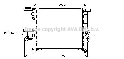 Prasco BW2125 Radiator, engine cooling BW2125